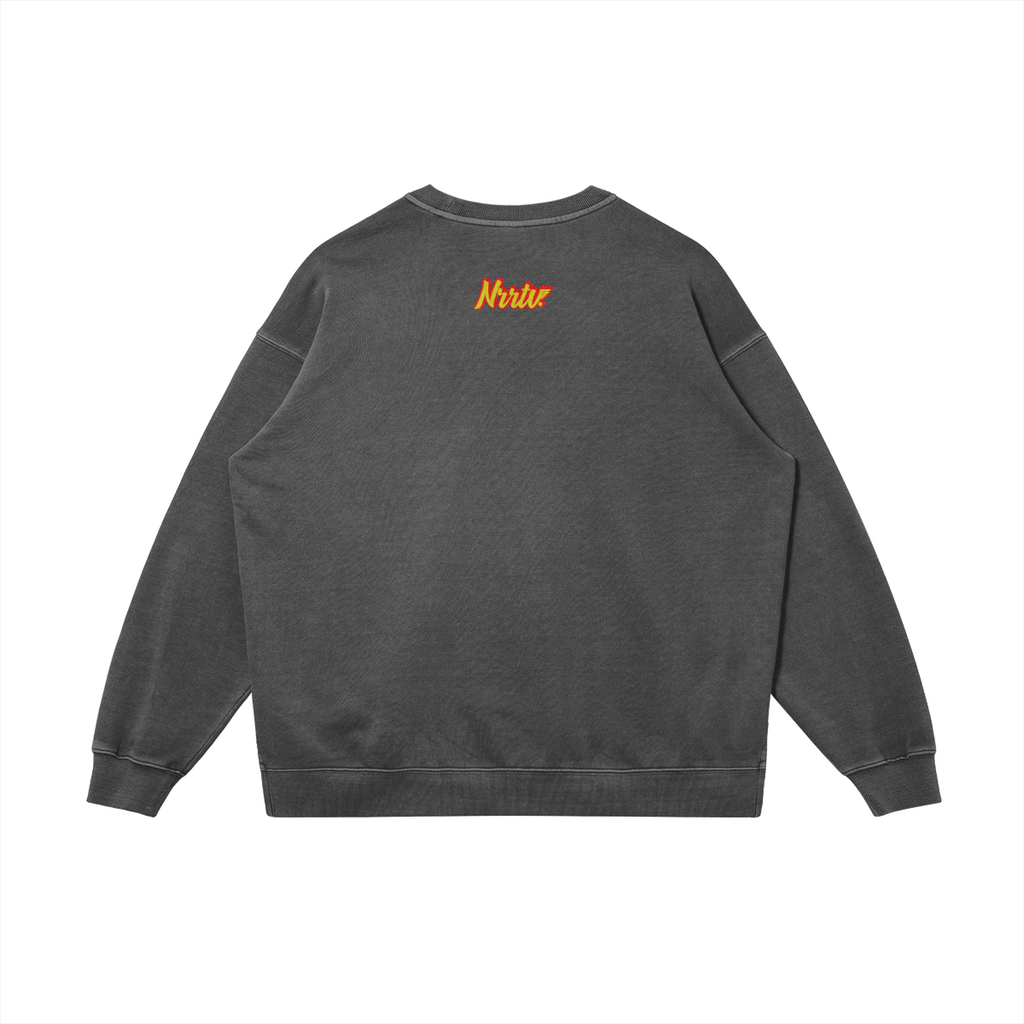"Sample" Unisex Heavyweight Oversized Side Slit Faded Sweatshirt